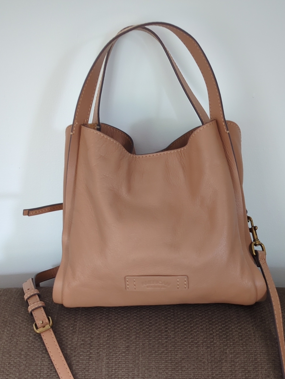 American Leather Co Auburn Convertible Crossbody Brown Leather Bag